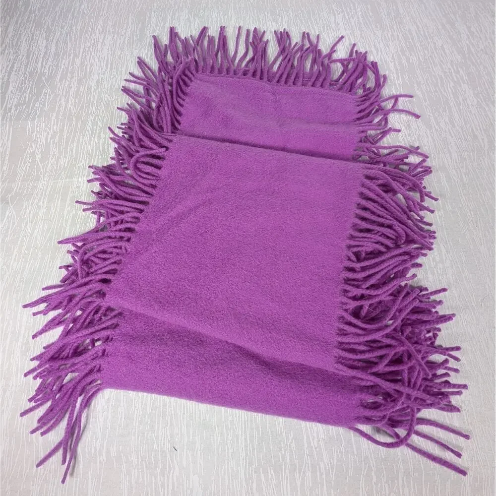 Nordstrom 100% Cashmere Scarf Magneta Purple Minimalist Luxury